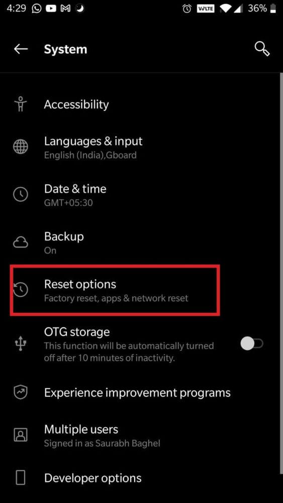 Reset option min 6 طرق لإيقاف تشغيل بلوتوث تلقائيًا على Android
