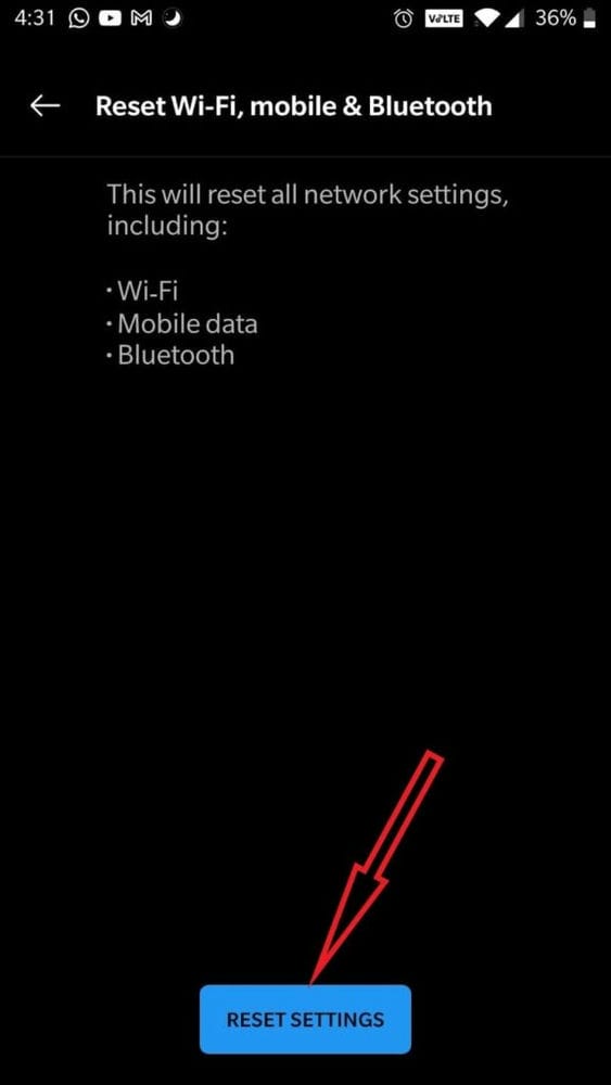 Reset setting button min 6 طرق لإيقاف تشغيل بلوتوث تلقائيًا على Android