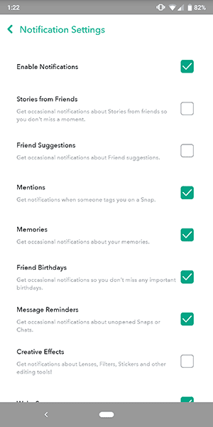 Screenshot 20190328 132215 تفعيل إشعارات سناب شات عند مشاهدة شخص ما ستوري