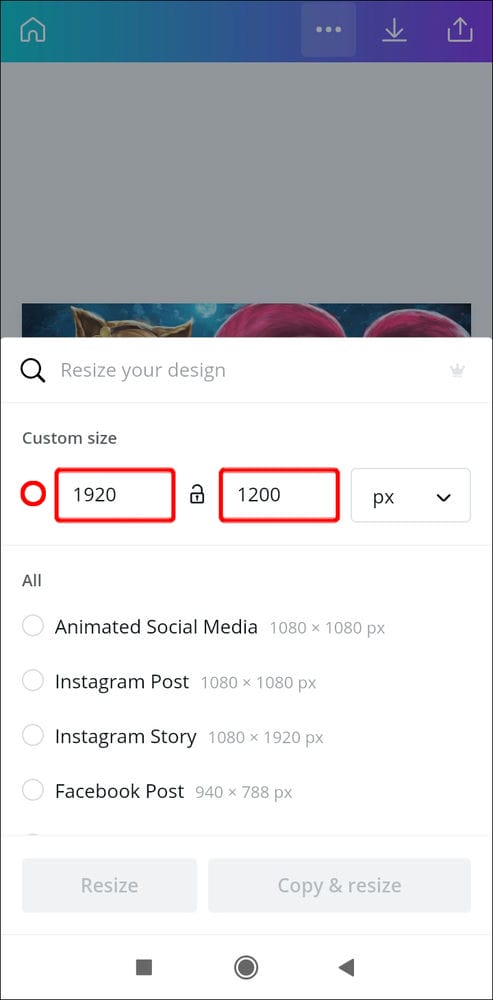 Screenshot 2021 05 13 08 57 04 530 com.canva .editor 1 كيفية تغيير الأبعاد في Canva
