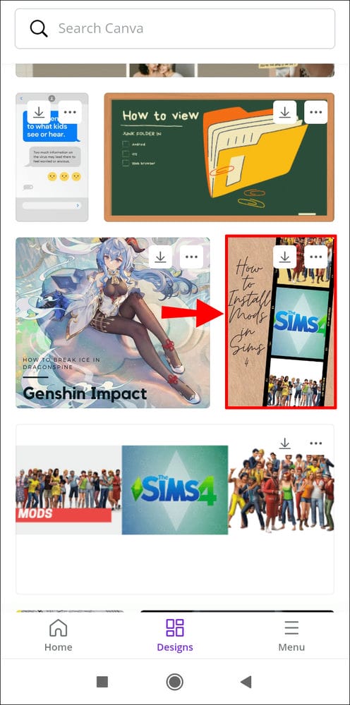 Screenshot 2021 05 13 09 29 32 213 com.canva .editor كيفية تغيير الأبعاد في Canva