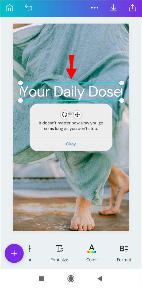 كيفية إضافة مربع نص في Canva 15 Screenshot 2021 05 23 16 17 46 321 com.canva .editor كيفية إضافة مربع نص في Canva