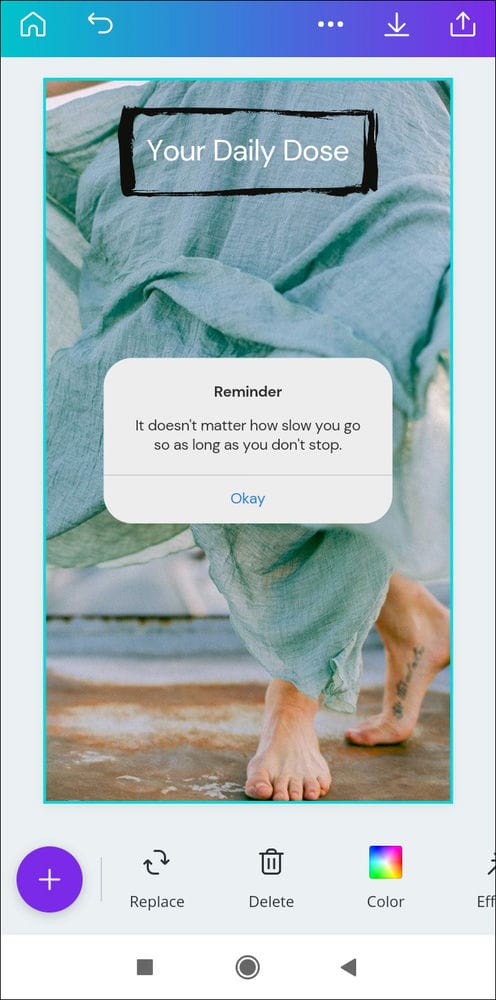 كيفية إضافة مربع نص في Canva 35 Screenshot 2021 05 23 16 21 45 285 com.canva .editor كيفية إضافة مربع نص في Canva