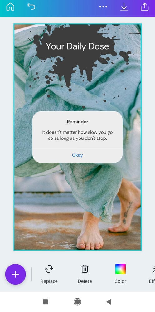 كيفية إضافة مربع نص في Canva 56 Screenshot 2021 05 23 16 31 22 077 com.canva .editor كيفية إضافة مربع نص في Canva