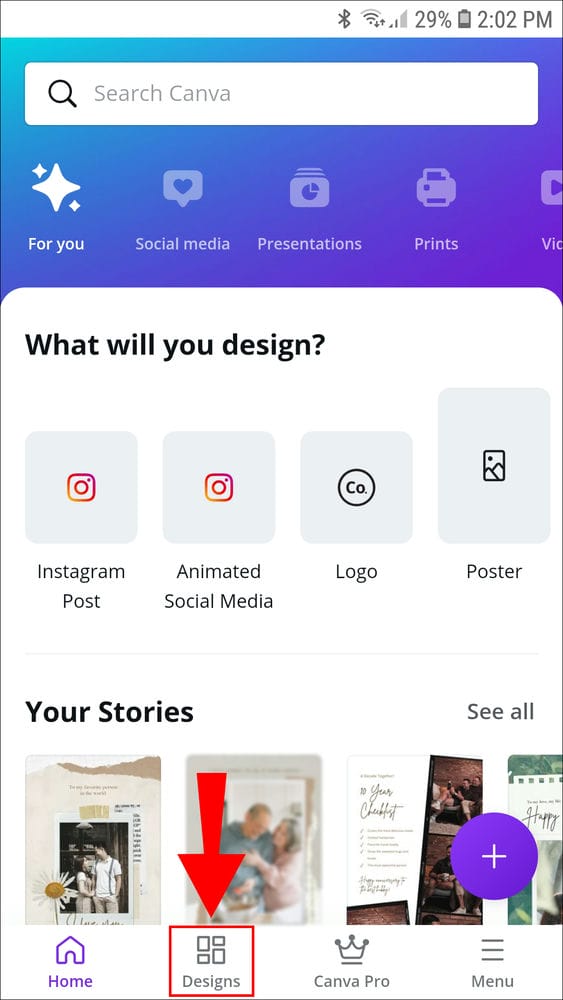 كيفية التغيير إلى الوضع الأفقي في Canva 10 Screenshot 20210805 140254 Canva كيفية التغيير إلى الوضع الأفقي في Canva