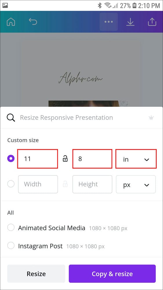 كيفية التغيير إلى الوضع الأفقي في Canva 13 Screenshot 20210805 141000 Canva كيفية التغيير إلى الوضع الأفقي في Canva