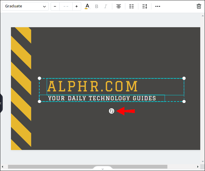 T كيفية عمل النص المنحني في Canva