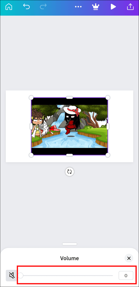 كيفية إزالة الصوت من الفيديو في Canva 37 and slider كيفية إزالة الصوت من الفيديو في Canva