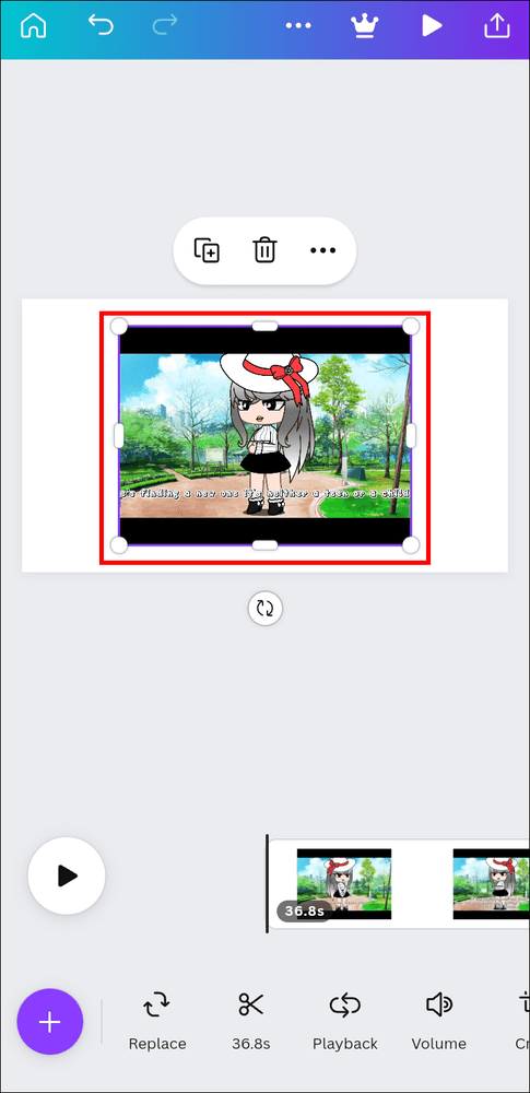 كيفية إزالة الصوت من الفيديو في Canva 34 and tap كيفية إزالة الصوت من الفيديو في Canva