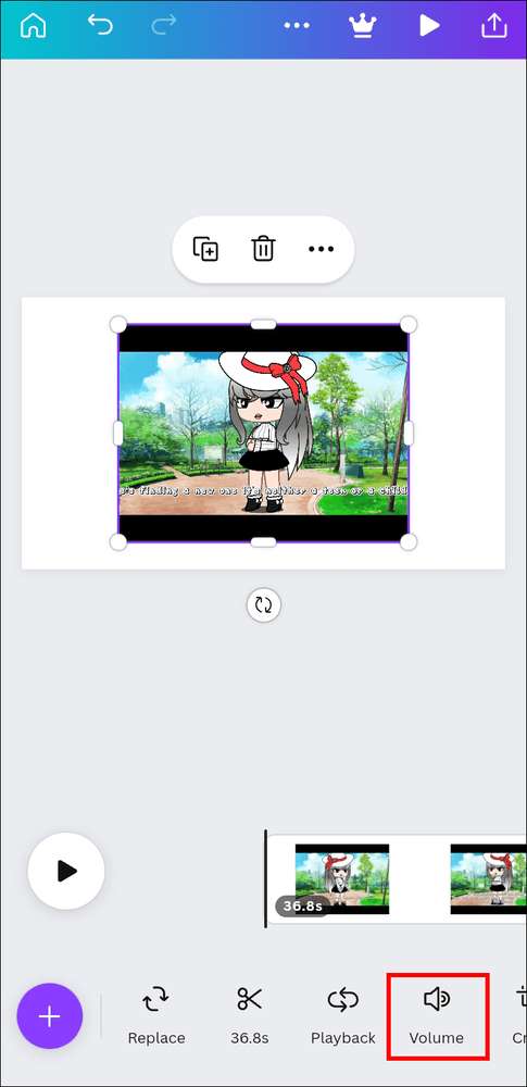 كيفية إزالة الصوت من الفيديو في Canva 35 and vol كيفية إزالة الصوت من الفيديو في Canva