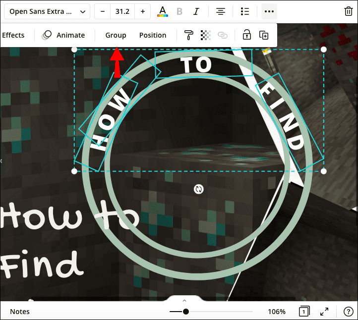 anydesk00015 كيفية عمل النص المنحني في Canva