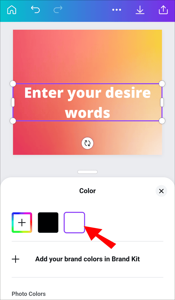 awep كيفية عمل خلفية متدرجة الألوان في Canva