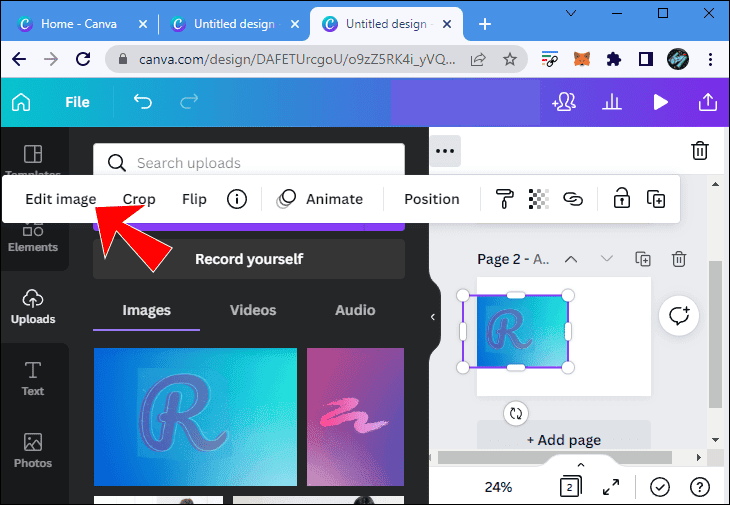 can11 كيفية عمل خلفية متدرجة الألوان في Canva