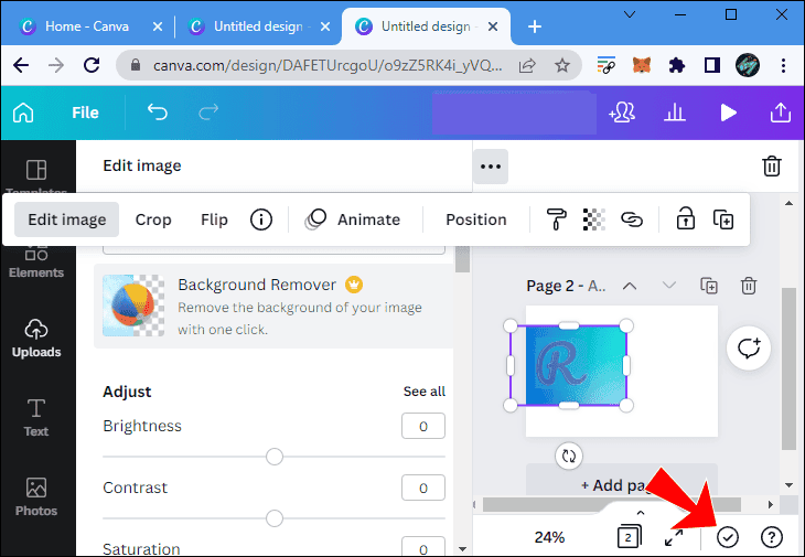 can13 كيفية عمل خلفية متدرجة الألوان في Canva