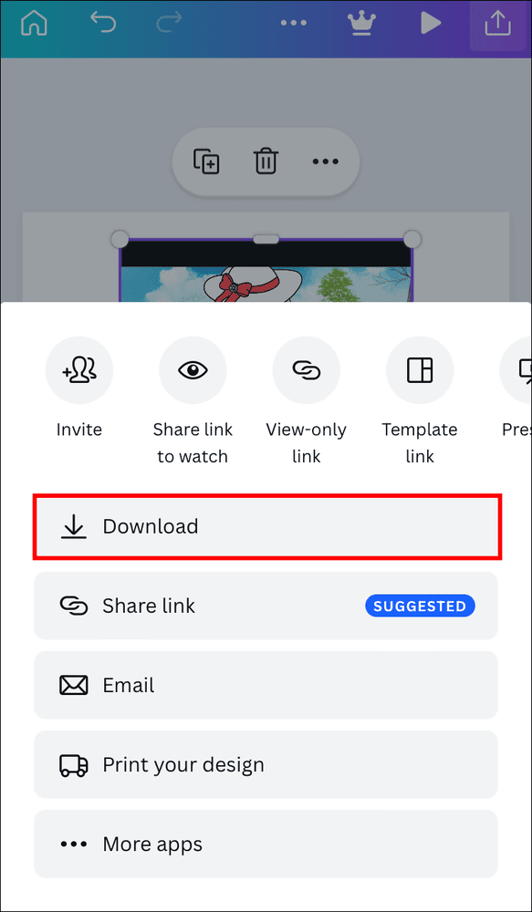 كيفية إزالة الصوت من الفيديو في Canva 26 download canva كيفية إزالة الصوت من الفيديو في Canva