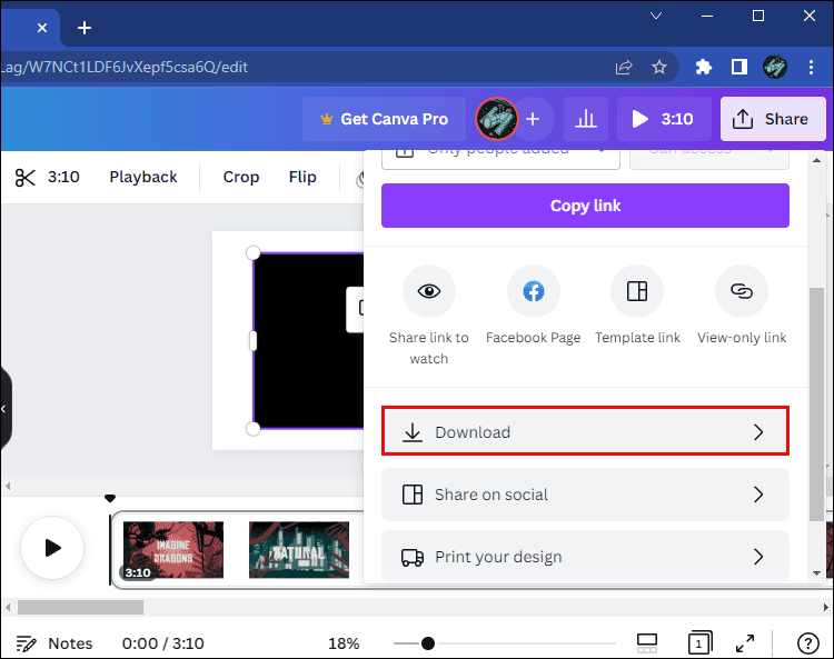 كيفية إزالة الصوت من الفيديو في Canva 14 download1 2 كيفية إزالة الصوت من الفيديو في Canva