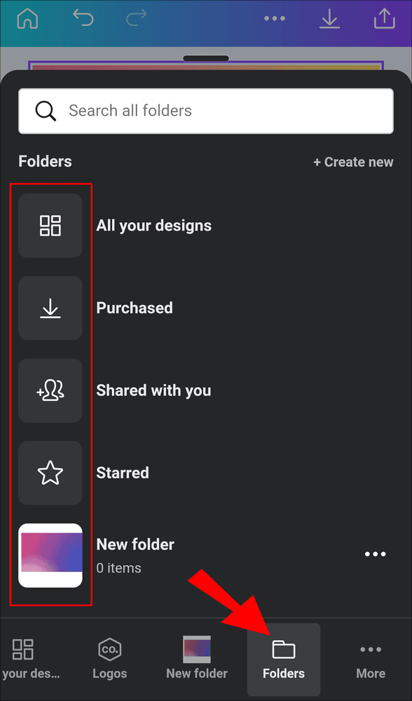f2 4 كيفية عمل خلفية متدرجة الألوان في Canva
