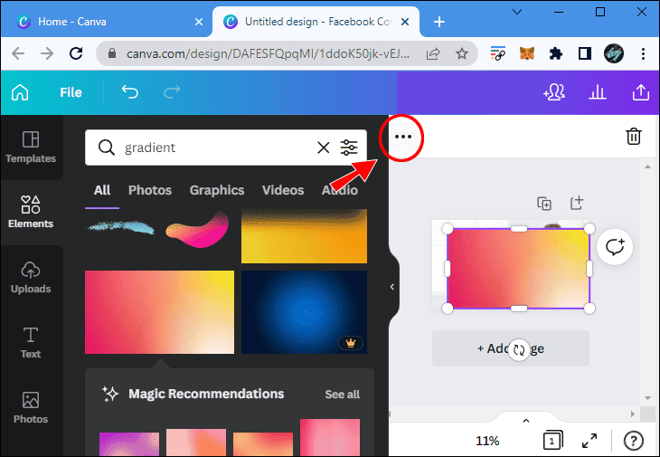 final11 كيفية عمل خلفية متدرجة الألوان في Canva