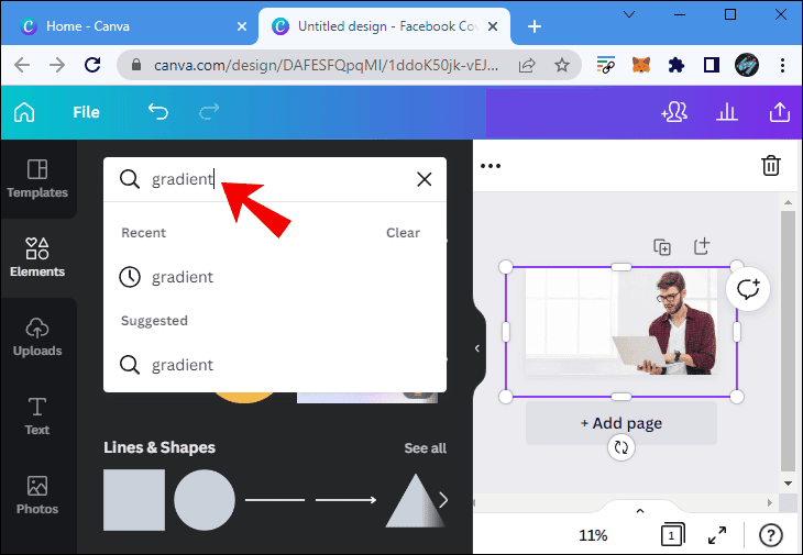 final8 كيفية عمل خلفية متدرجة الألوان في Canva
