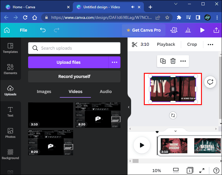 كيفية إزالة الصوت من الفيديو في Canva 8 hold and drag1 كيفية إزالة الصوت من الفيديو في Canva