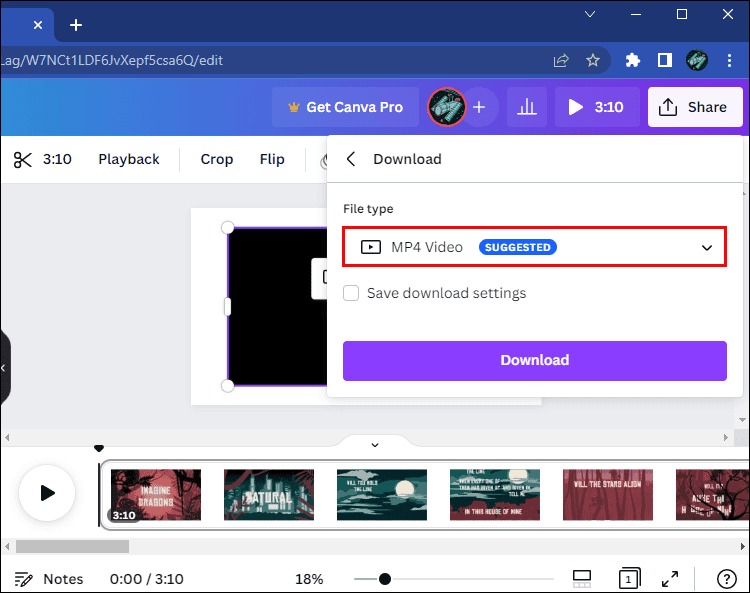 كيفية إزالة الصوت من الفيديو في Canva 15 mp4 1 1 كيفية إزالة الصوت من الفيديو في Canva