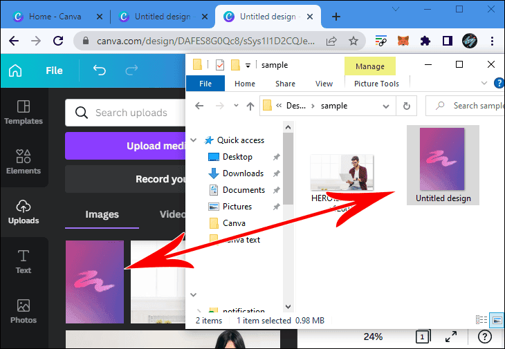 r6 كيفية عمل خلفية متدرجة الألوان في Canva