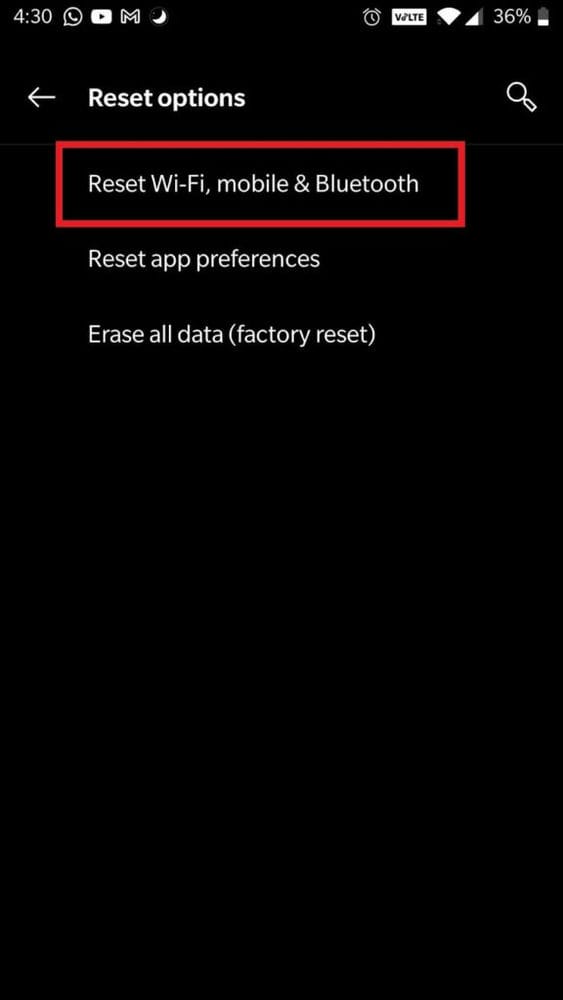 reset options min 6 طرق لإيقاف تشغيل بلوتوث تلقائيًا على Android