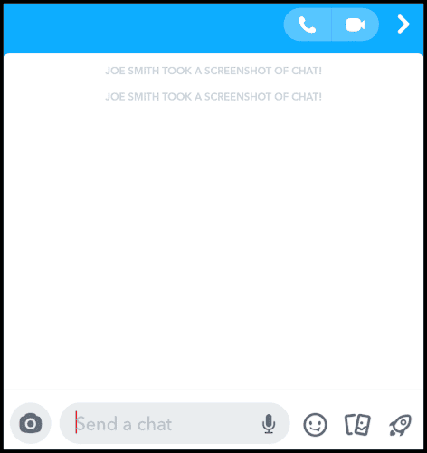 screenshotsnapchatChat 1 Edited كيف أعرف إذا كان شخص ما يسجل قصتك على سناب شات