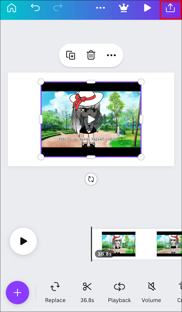 كيفية إزالة الصوت من الفيديو في Canva 25 share2 كيفية إزالة الصوت من الفيديو في Canva
