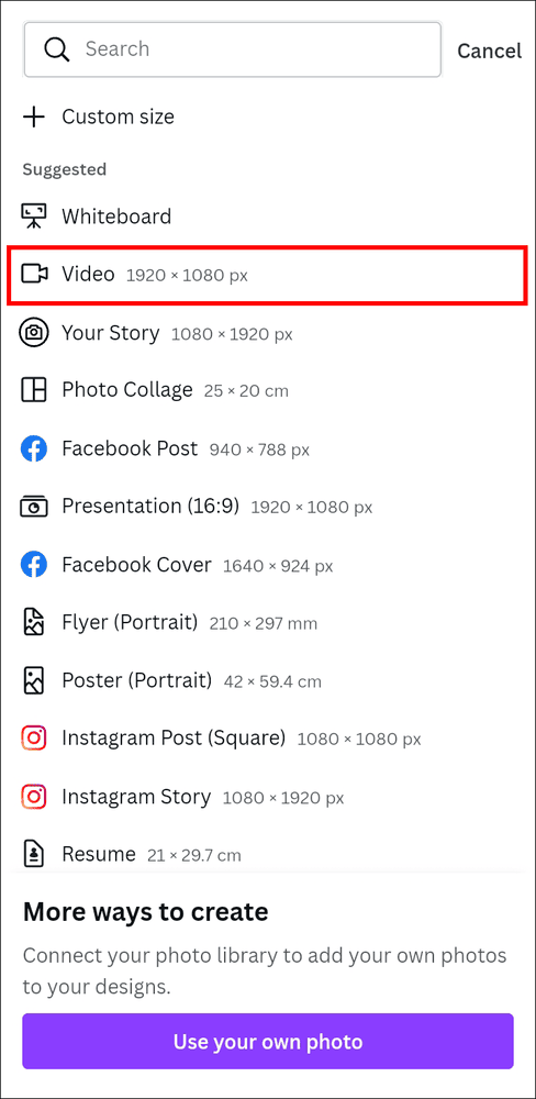 كيفية إزالة الصوت من الفيديو في Canva 30 video android كيفية إزالة الصوت من الفيديو في Canva