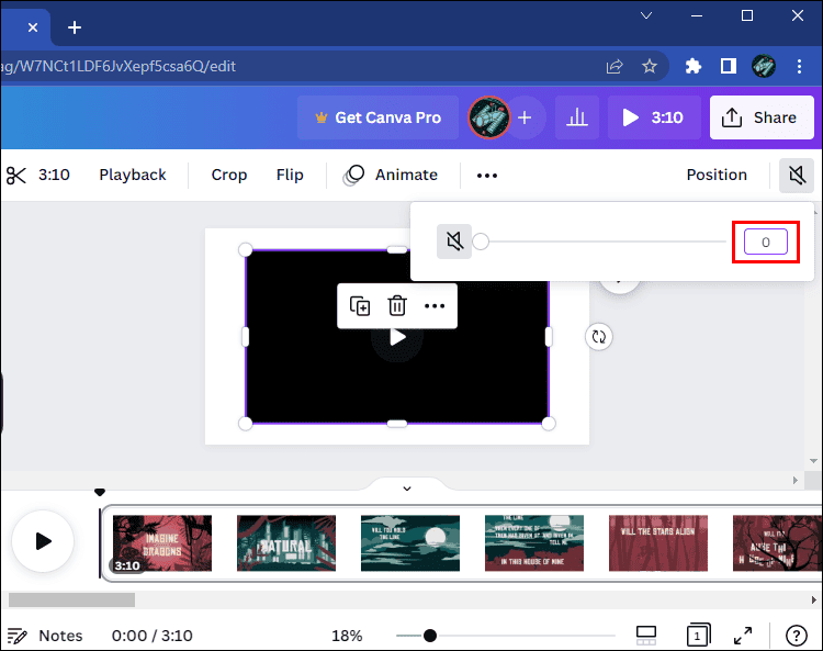 كيفية إزالة الصوت من الفيديو في Canva 12 zero1 كيفية إزالة الصوت من الفيديو في Canva