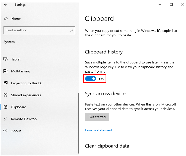 on clipboard 1 Comment réparer la touche Shift S de Windows qui ne fonctionne pas