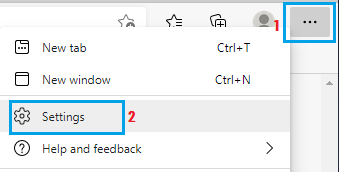 Microsoft Edge Windows 11/10'da Açılmıyor 8 Open Microsoft Edge Settings