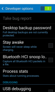 صوت سماعات بلوتوث من خلال developer options