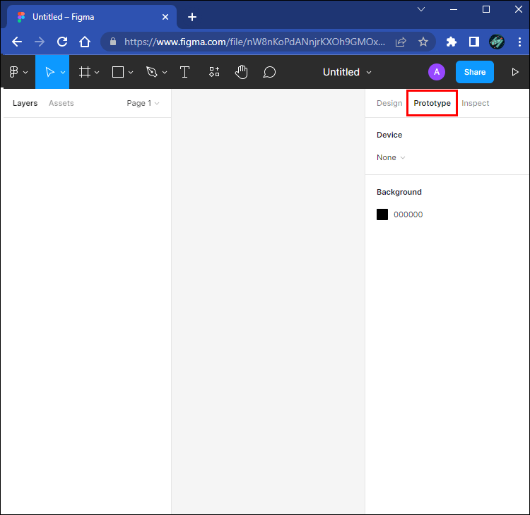 prototype1 1 Comment changer la couleur de l'arrière-plan dans Figma