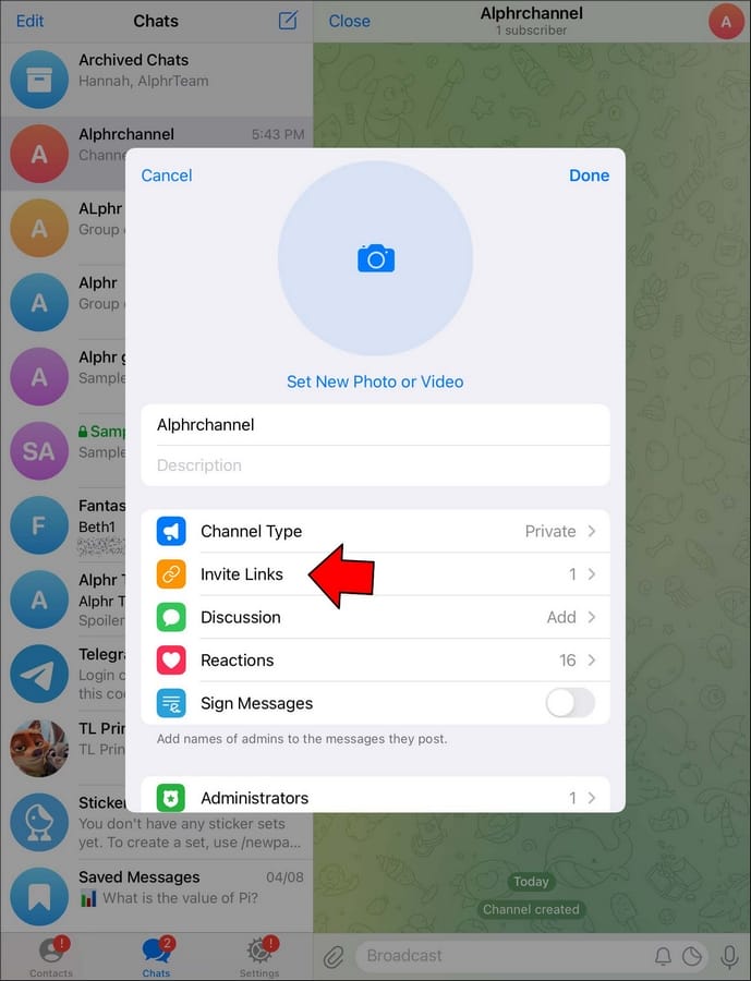 public Telegram 5 1 Comment créer un lien vers un groupe dans Telegram ?