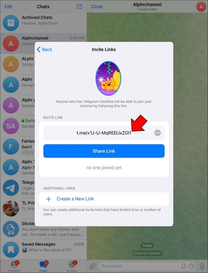public Telegram 6 1 Comment créer un lien vers un groupe dans Telegram ?