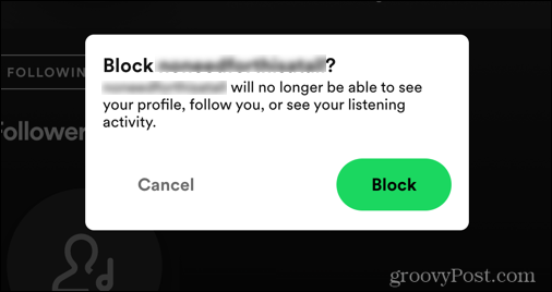confirm remove followers on spotify