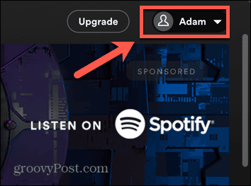 spotify desktop profile