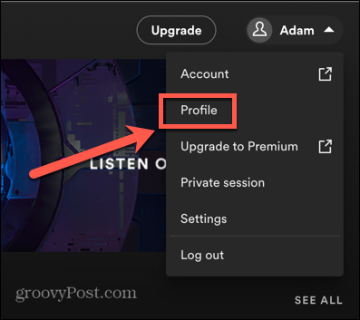 spotify profile