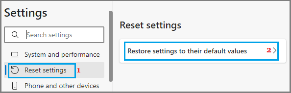 Microsoft Edge Windows 11/10'da Açılmıyor 9 Restore Microsoft Edge Settings to Default Values