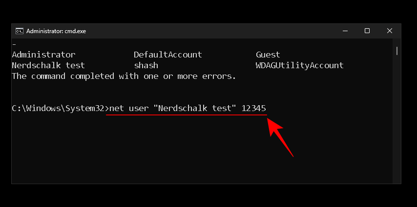 كيفية إعادة تعيين كلمة مرور مسؤول ويندوز 11 باستخدام موجه الأوامر (CMD) 14 reset password with cmd win 11 22 كيفية إعادة تعيين كلمة مرور مسؤول ويندوز 11 باستخدام موجه الأوامر (CMD)