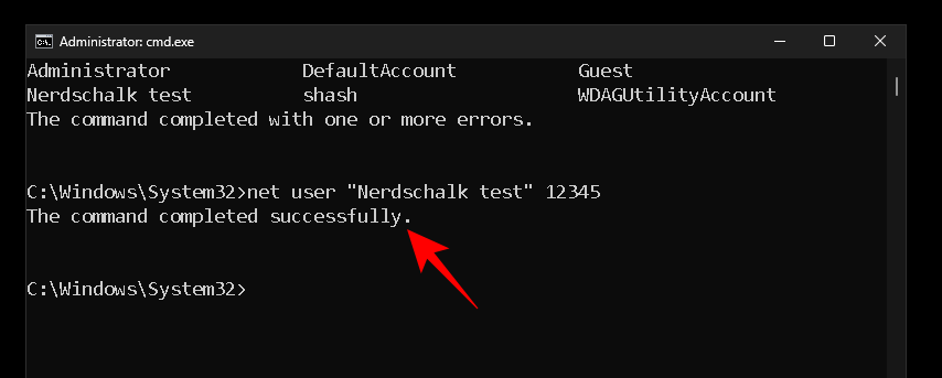 كيفية إعادة تعيين كلمة مرور مسؤول ويندوز 11 باستخدام موجه الأوامر (CMD) 15 reset password with cmd win 11 23 كيفية إعادة تعيين كلمة مرور مسؤول ويندوز 11 باستخدام موجه الأوامر (CMD)