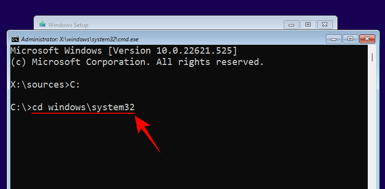 كيفية إعادة تعيين كلمة مرور مسؤول ويندوز 11 باستخدام موجه الأوامر (CMD) 25 reset password with cmd win 11 27 كيفية إعادة تعيين كلمة مرور مسؤول ويندوز 11 باستخدام موجه الأوامر (CMD)