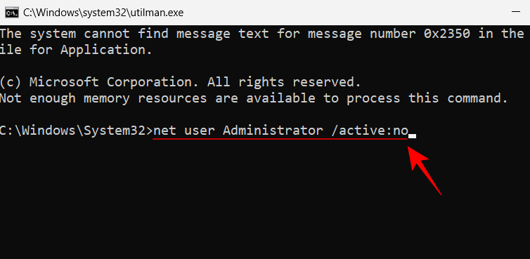 كيفية إعادة تعيين كلمة مرور مسؤول ويندوز 11 باستخدام موجه الأوامر (CMD) 43 reset password with cmd win 11 46 كيفية إعادة تعيين كلمة مرور مسؤول ويندوز 11 باستخدام موجه الأوامر (CMD)