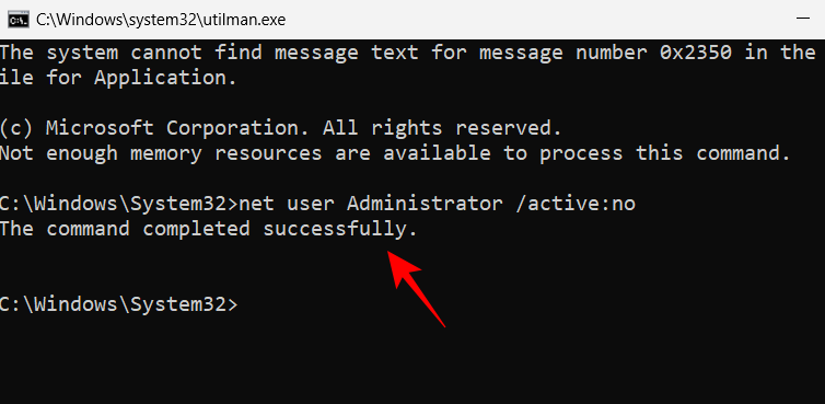 كيفية إعادة تعيين كلمة مرور مسؤول ويندوز 11 باستخدام موجه الأوامر (CMD) 44 reset password with cmd win 11 47 كيفية إعادة تعيين كلمة مرور مسؤول ويندوز 11 باستخدام موجه الأوامر (CMD)