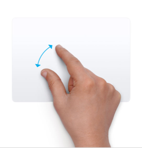 MacBook 3 Parmakla Sürükleme: Trackpad Hareketleri 22 rotate mac gesture