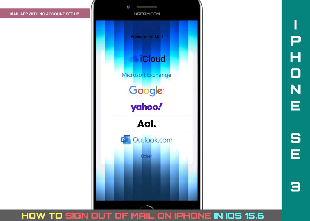 iPhone'da Mail'den Çıkış Yapma 8 sign out of mail on iphone se3 NO ACCOUNT 1024x731 1 iPhone'da Mail'den Çıkış Yapma