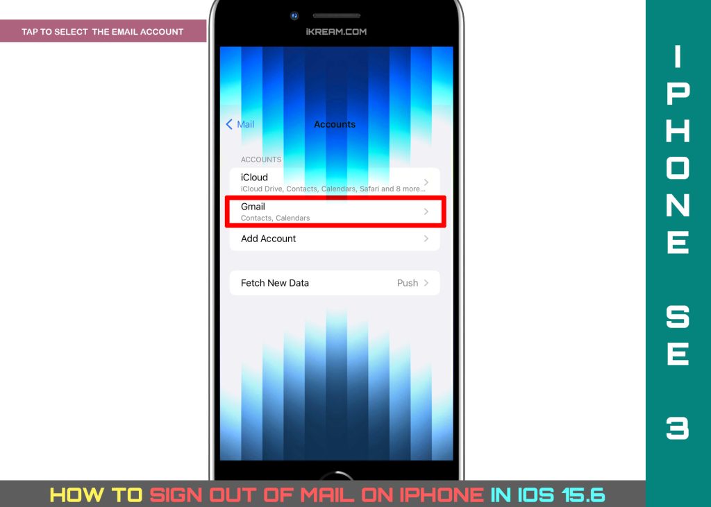 iPhone'da Mail'den Çıkış Yapma 5 sign out of mail on iphone se3 SELECT 1024x731 1 iPhone'da Mail'den Çıkış Yapma
