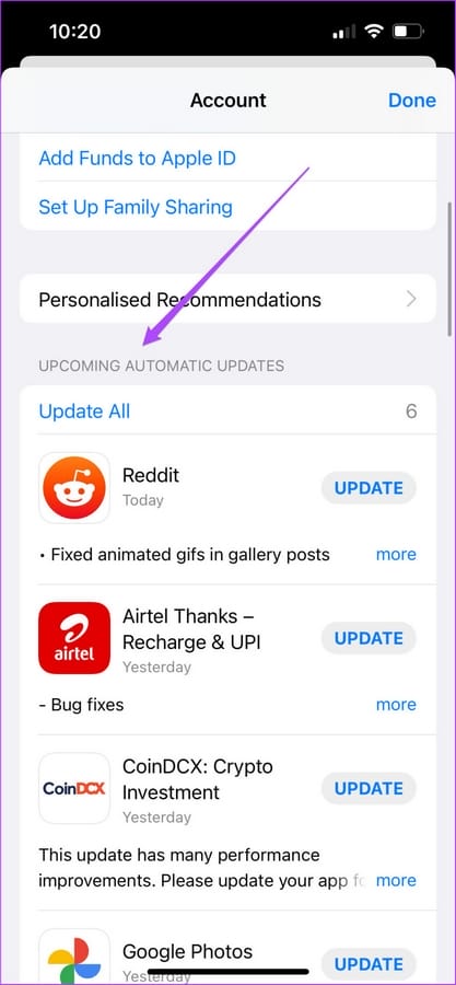 update apps in app store iphone Soluciones para WhatsApp pantalla negra durante la videollamada